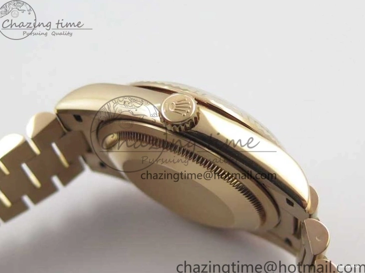 36 Day-Date Dial Edition Maker President RG 128239 Markers on Crystral RG Bp MOP Bracelet Best White 1220